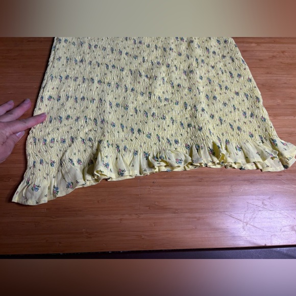 NWT Faithfull the Brand- Constantia Yellow Floral Puff Sleeve Dress. Size US 6 - Picture 11 of 12